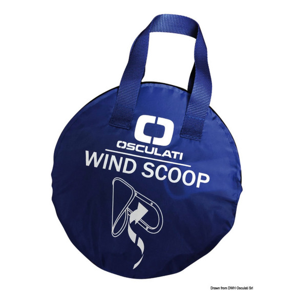 Self-supporting Wind scoop for side porthole