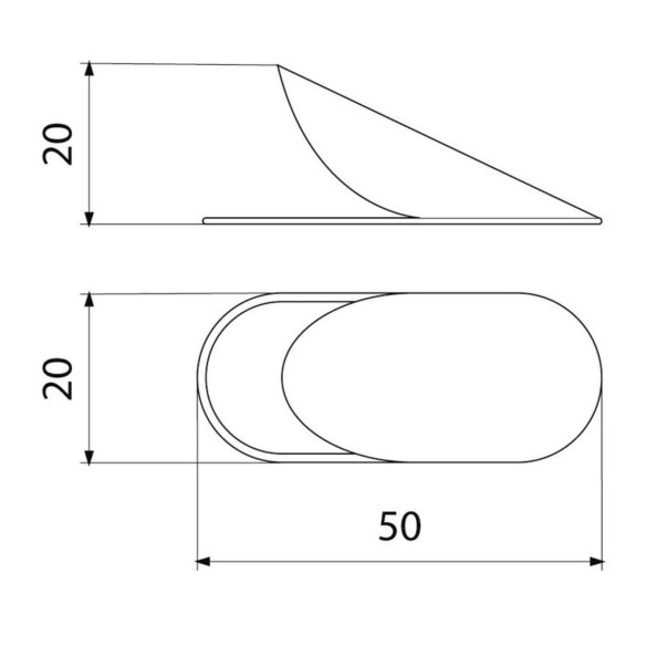 Self-supporting Wind scoop for side porthole