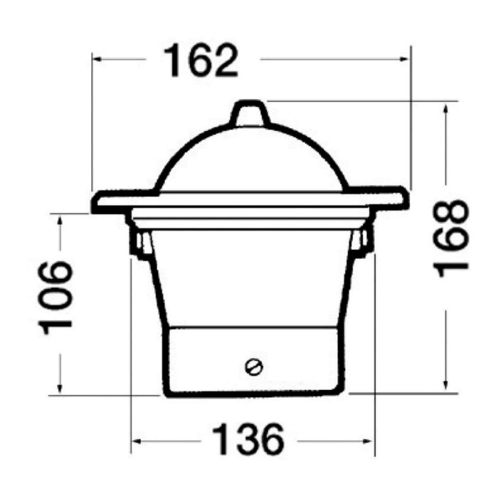 Plastic protection dome for RIVIERA