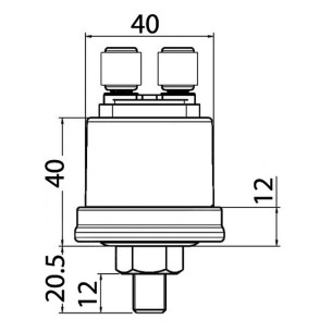 VDO oil pressure bulb bar