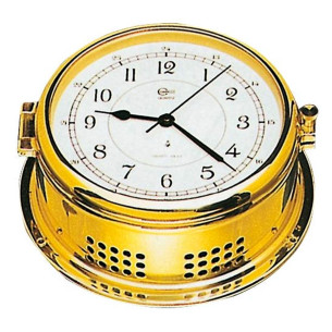 Barigo marine quartz clock wbrass housing