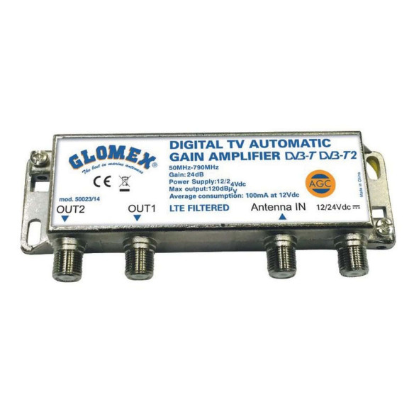 GLOMEX DVBT2 Mizar AGC omnidirectional TV antenne