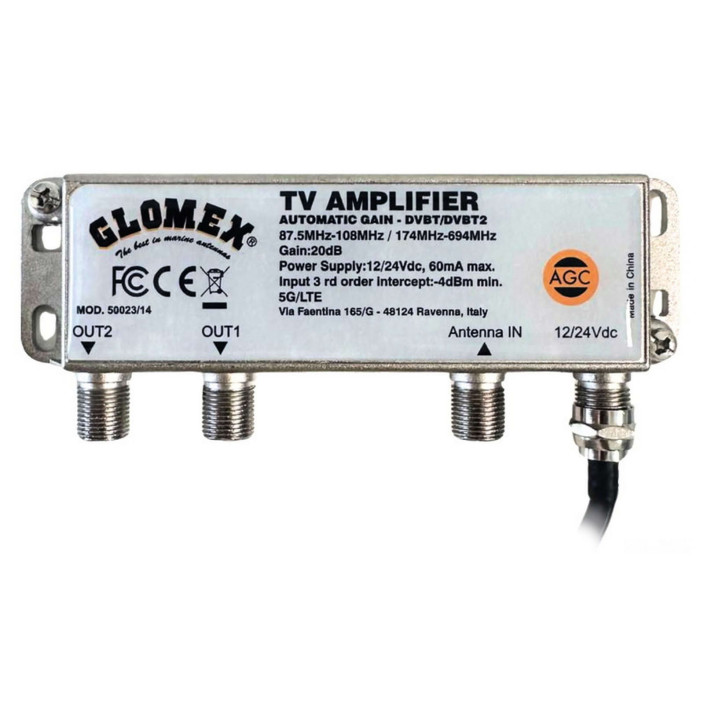 GLOMEX DVBT2 Mizar AGC omnidirectional TV antenne