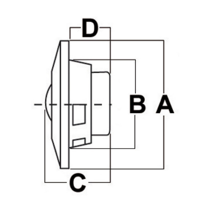 Pair of ways loudspeakers white