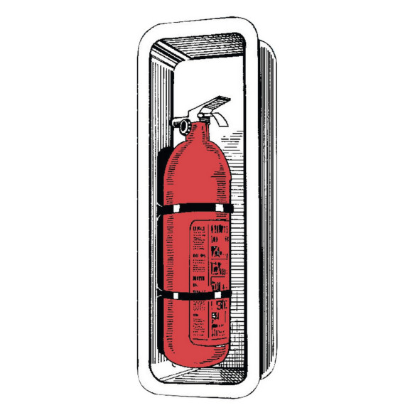 Recess extinguisher compartment