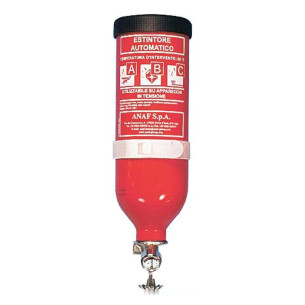 Spray powder extinguisher cylindrical 1 kg