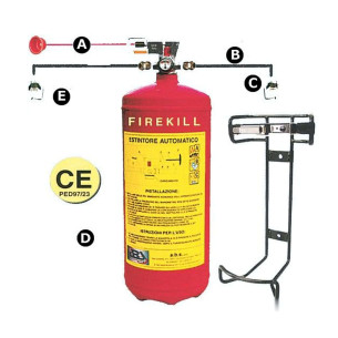 Estintore Firekill con pressostato