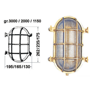 Oval turtle lamp