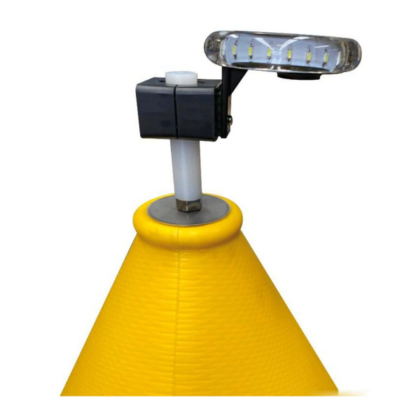 Buoy with signalling lights support