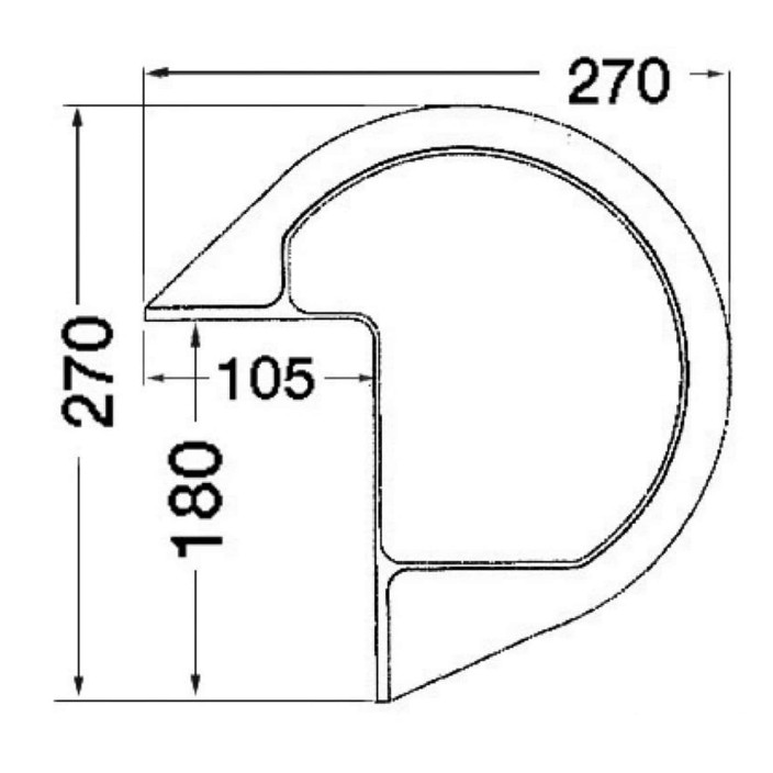 Protezione PVC bianco pontile