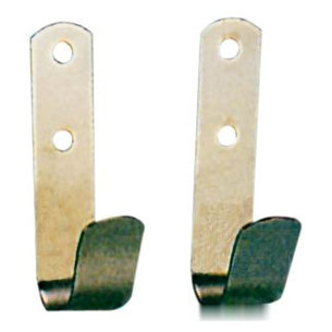 Pair of holding hooks polished SS