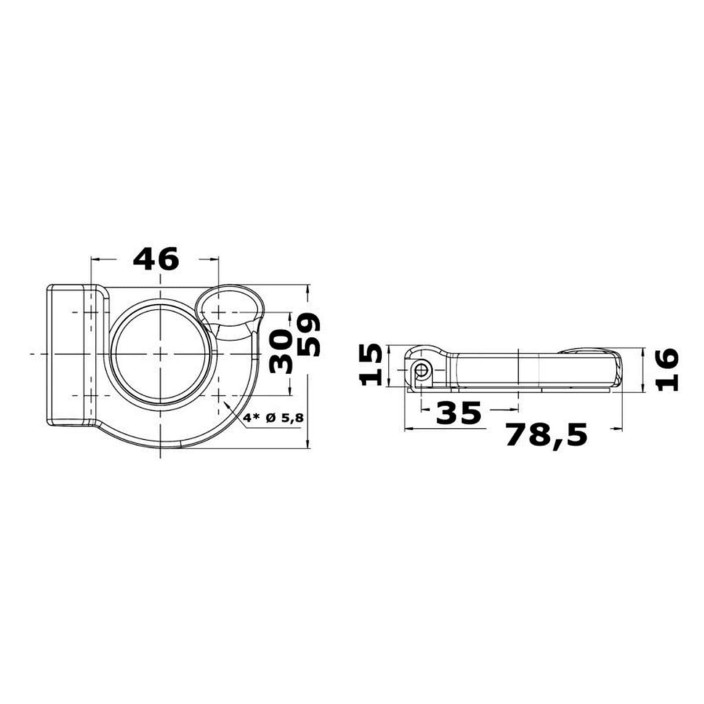 Bracket boat hooks