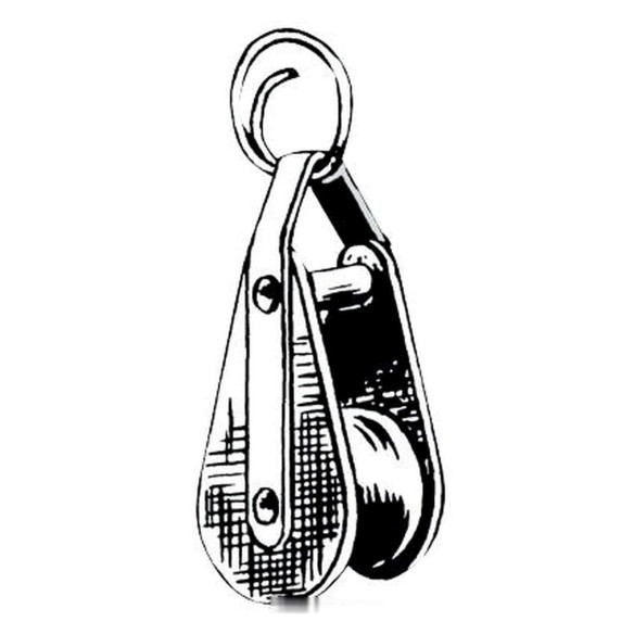 Hoisting block key ring