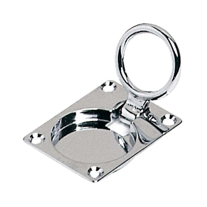 Chromed brass pull latch 62x47