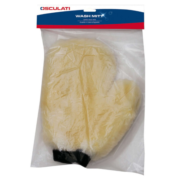 Lamb wool mitt