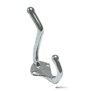 Coat hook polished SS 40x26x70