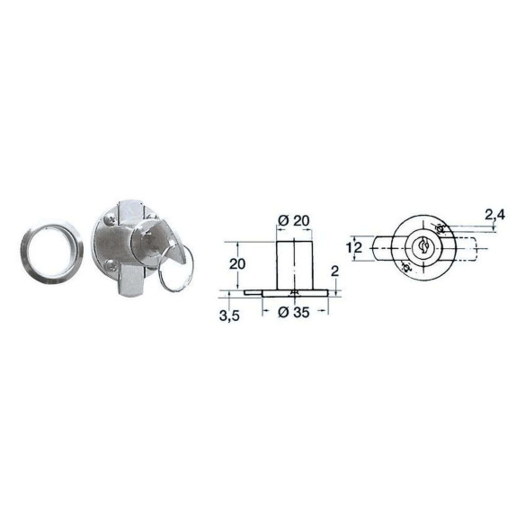 Door cylindrical lock