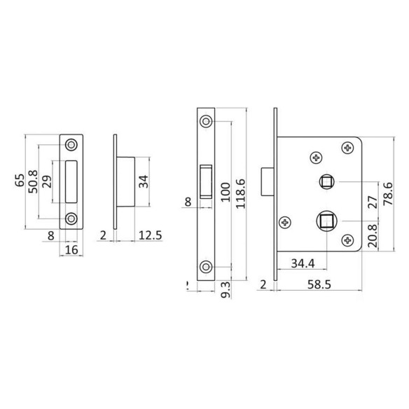 Magnet-operated locks