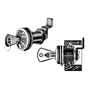 Nickelplated cylinder lock