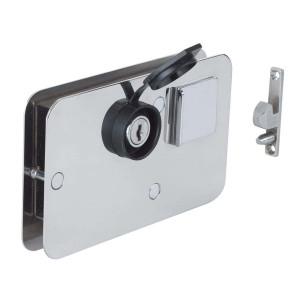 Lock made of chromed brass