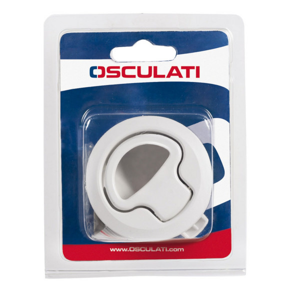 Flush pull latch nylon lock