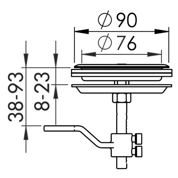 Alzapagliolo inox serratura