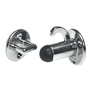 Chromed brass hatch or drawer stopper wterminal