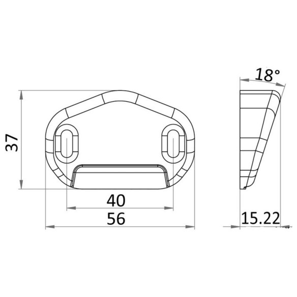 Flush magnetic door stopper