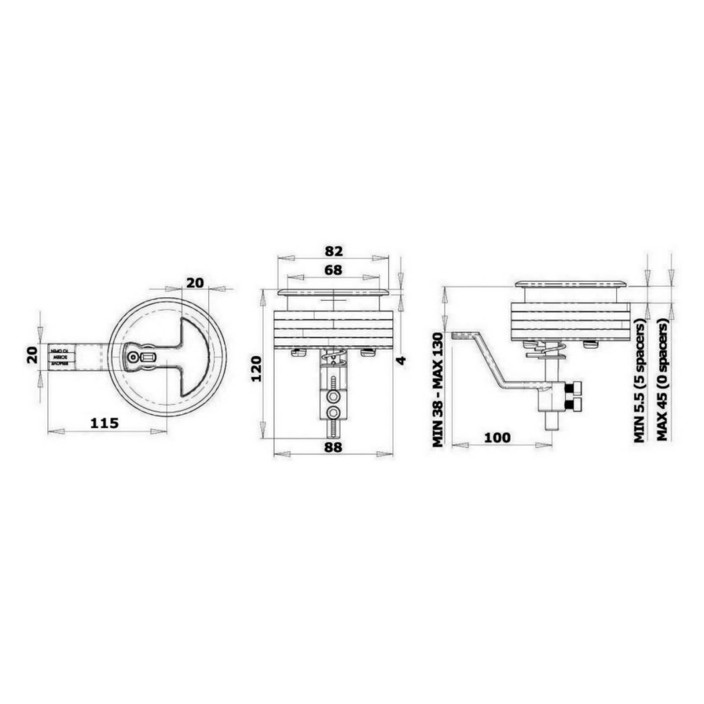 LT flush latch wcompr system