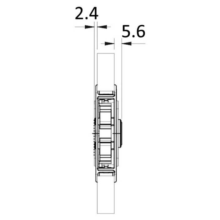 Flush Lock Standard Black Entrance Doors