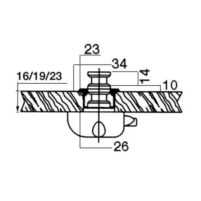 Simple nylon ratchet
