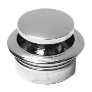 Chromed brass knob