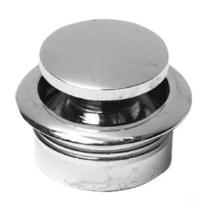 Chromed brass knob