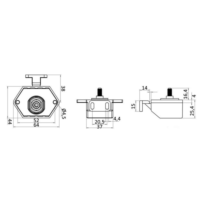 SelfLatching push latch