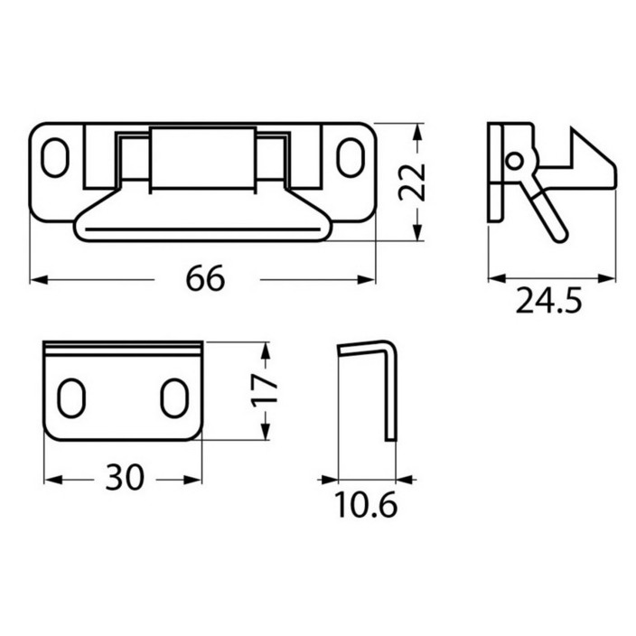 Snap lever lock