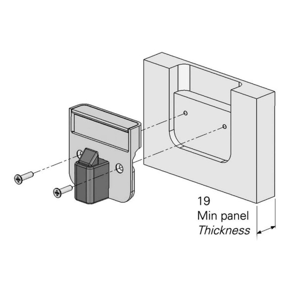 Recess fit lock doors and drawers