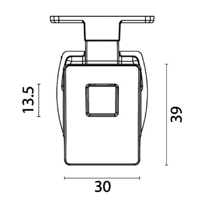 Pulsante ottone completo di serratura