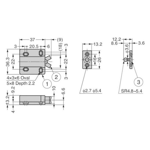Scrocco contatto non magnetico