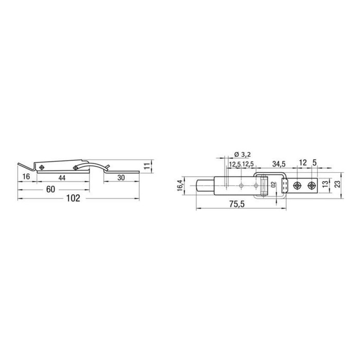 SS toggle fastener