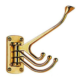 Brass hook coat hanger 81x39