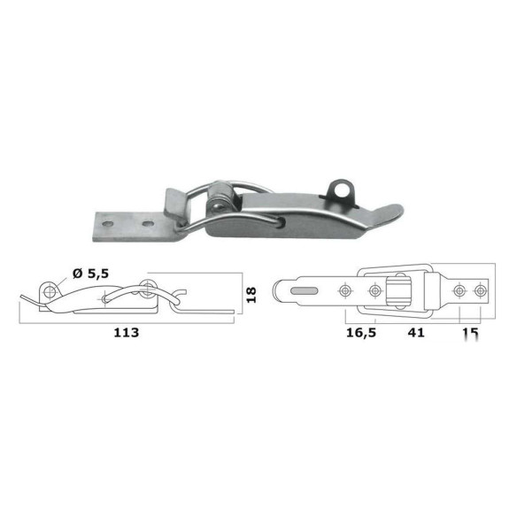 SS toggle fastener