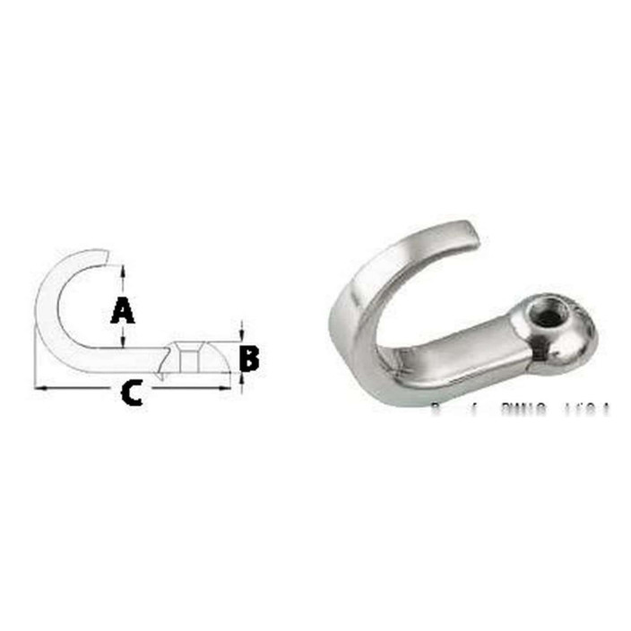 Hook AISI 316 15x5 7x35