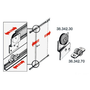 SS upper rail 45x14x2000 mm