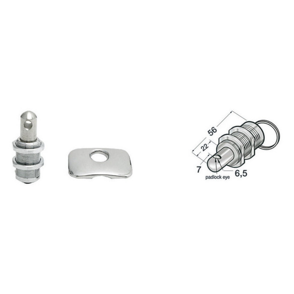 De Lux SS locker latch