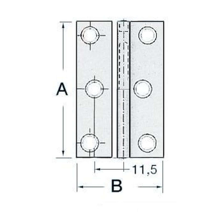 Cerniera sfilabile sx