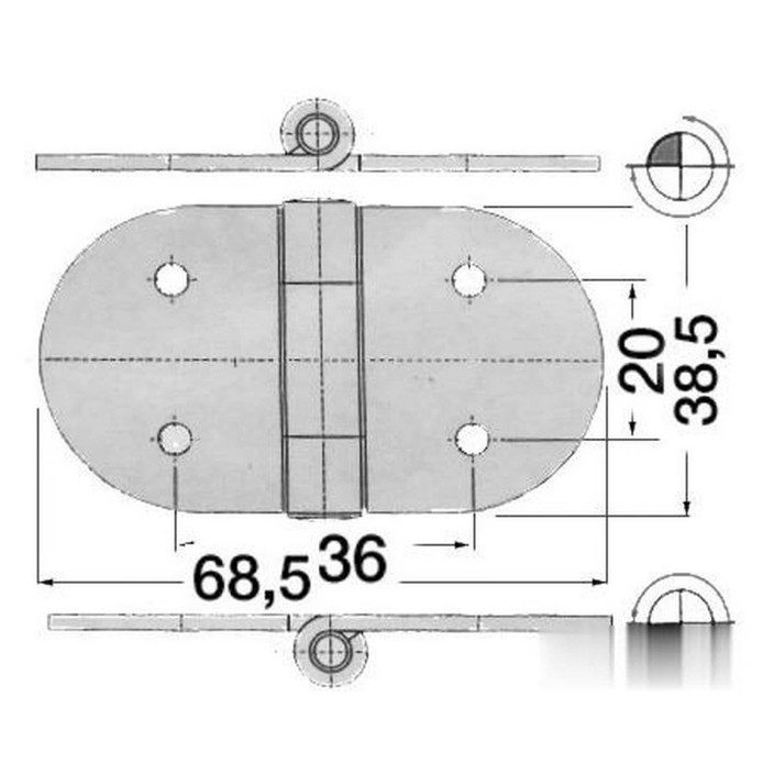 Hinge pin 5x38