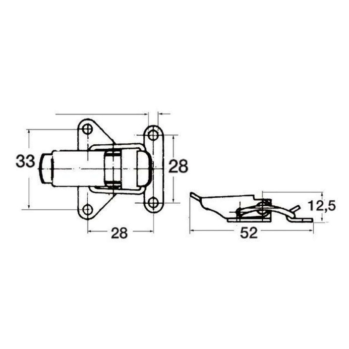 Chiusura leva inox