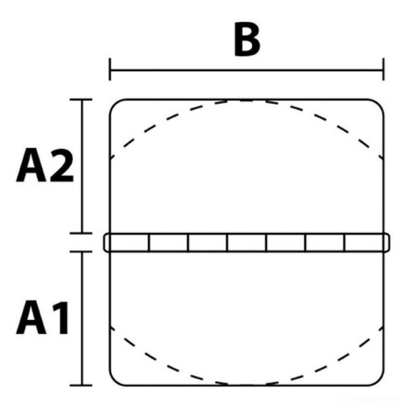 Mega cerniera microfusa 38x38x76 mm