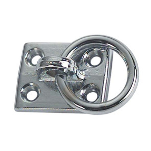 Swivel ring chromed brass