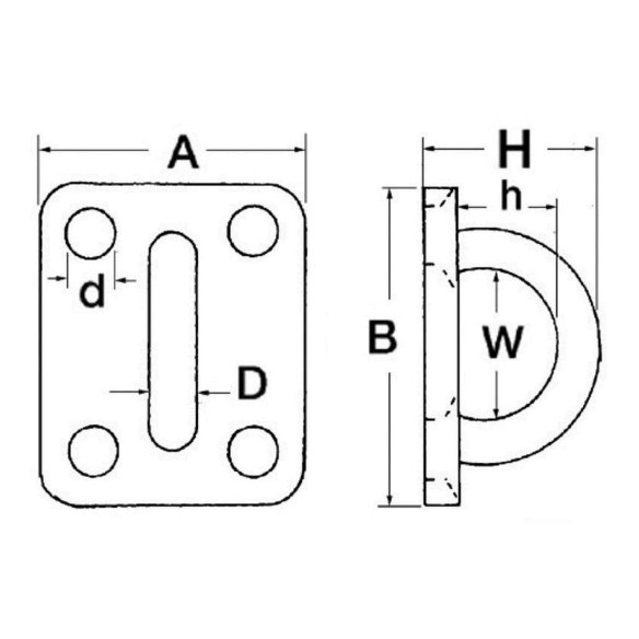 SS rectangular plate wring